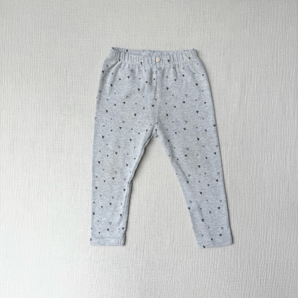 Zara Gray Heart Leggings 18-24m
